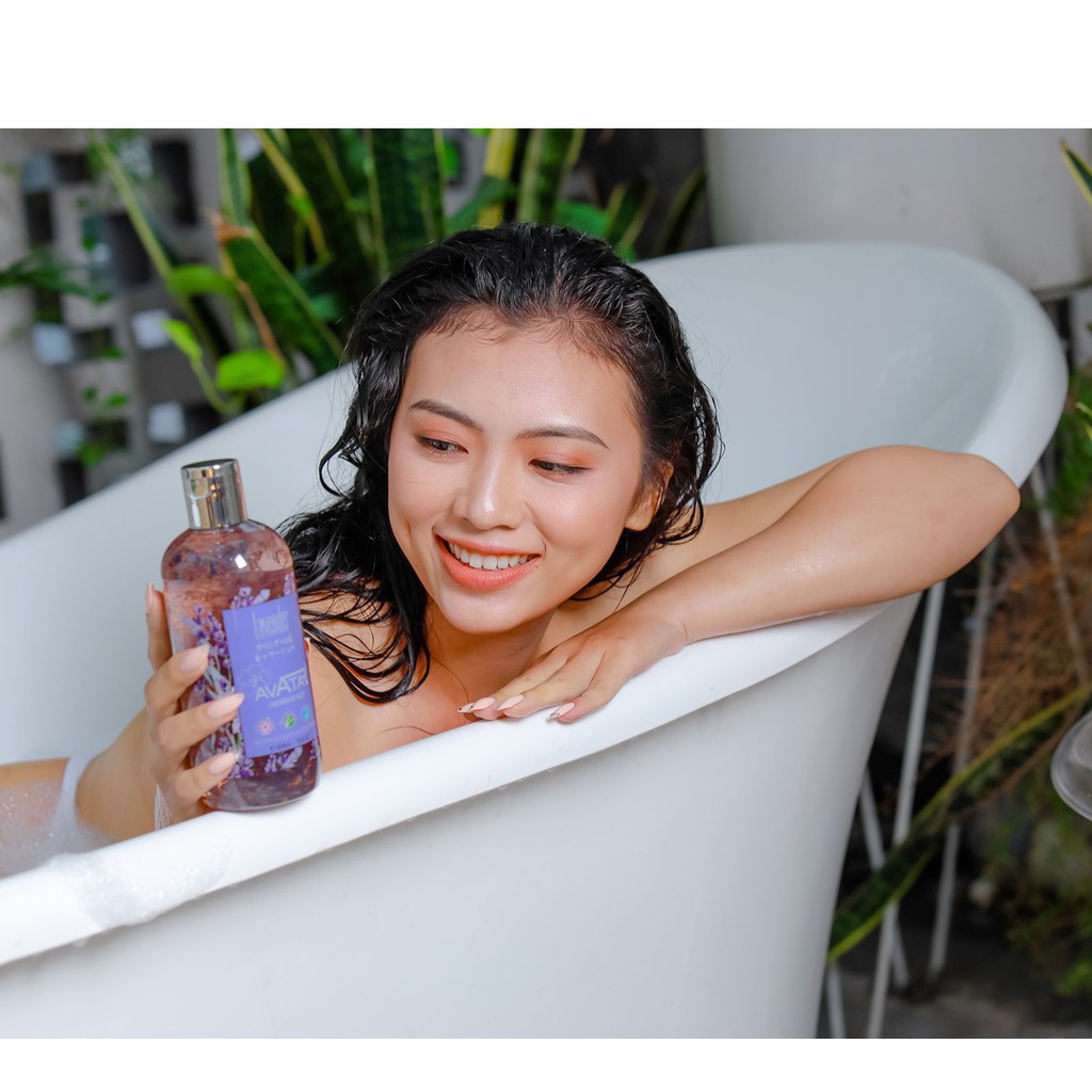 Sữa tắm nước hoa Nhật Bản cánh hoa thật Lavender AVATAR hương thơm quý phái 500ml | BigBuy360 - bigbuy360.vn