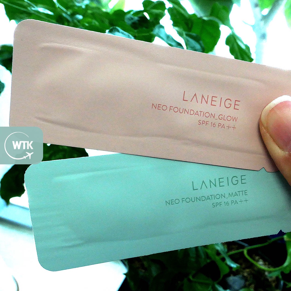 Kem nền LANEIGE Neo Foundation 1ml mịn lì lấp lánh dùng khi đi du lịch