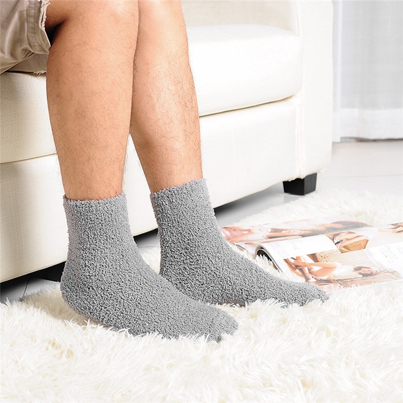 Vớ bông mềm cổ cao ấm áp cho nam và nữ