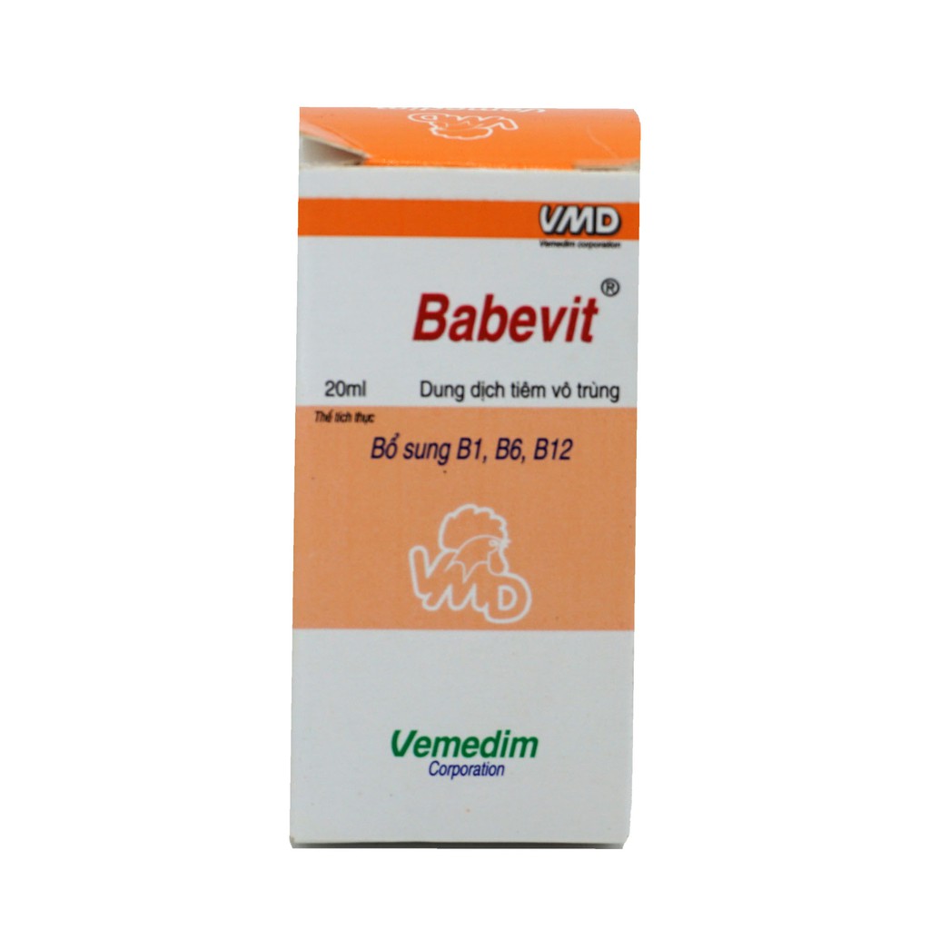 Vemedim Babevit – Bổ sung vitamin nhóm B cho gia súc, gia cầm (chai 20ml)