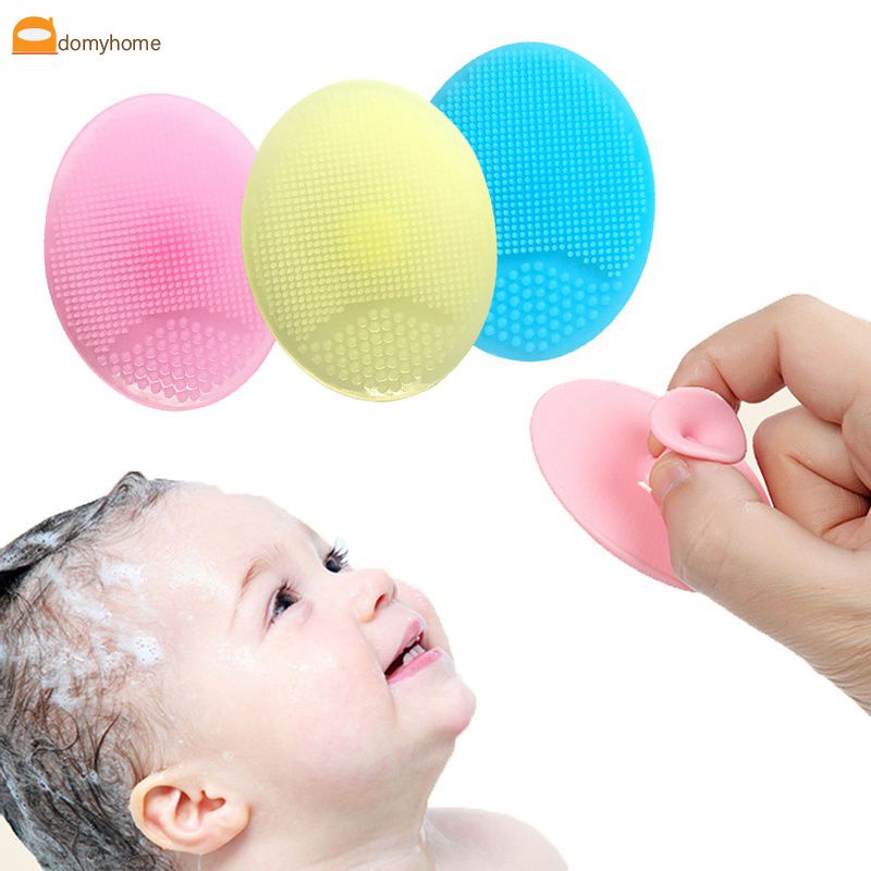 Silicone Cho Bé Dầu Gội Bàn Chải Cho Trẻ Sơ Sinh Tắm Mềm Dẻo Silicone Trẻ Em Tắm Đầu Bàn Chải Tóc Giặt Massage Cọ Lau Lược