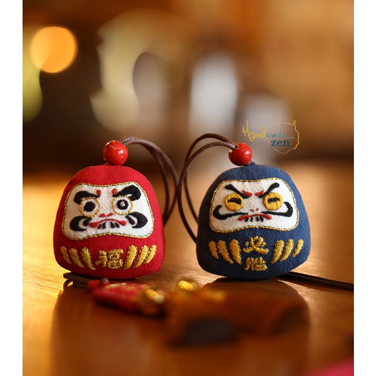 Gói Nguyên Liệu DIY tự thêu thủ công Túi Thơm Omamori May Mắn Tài Lộc - Túi Thơm Nhật Bản Daruma - ZEN HANDMADE