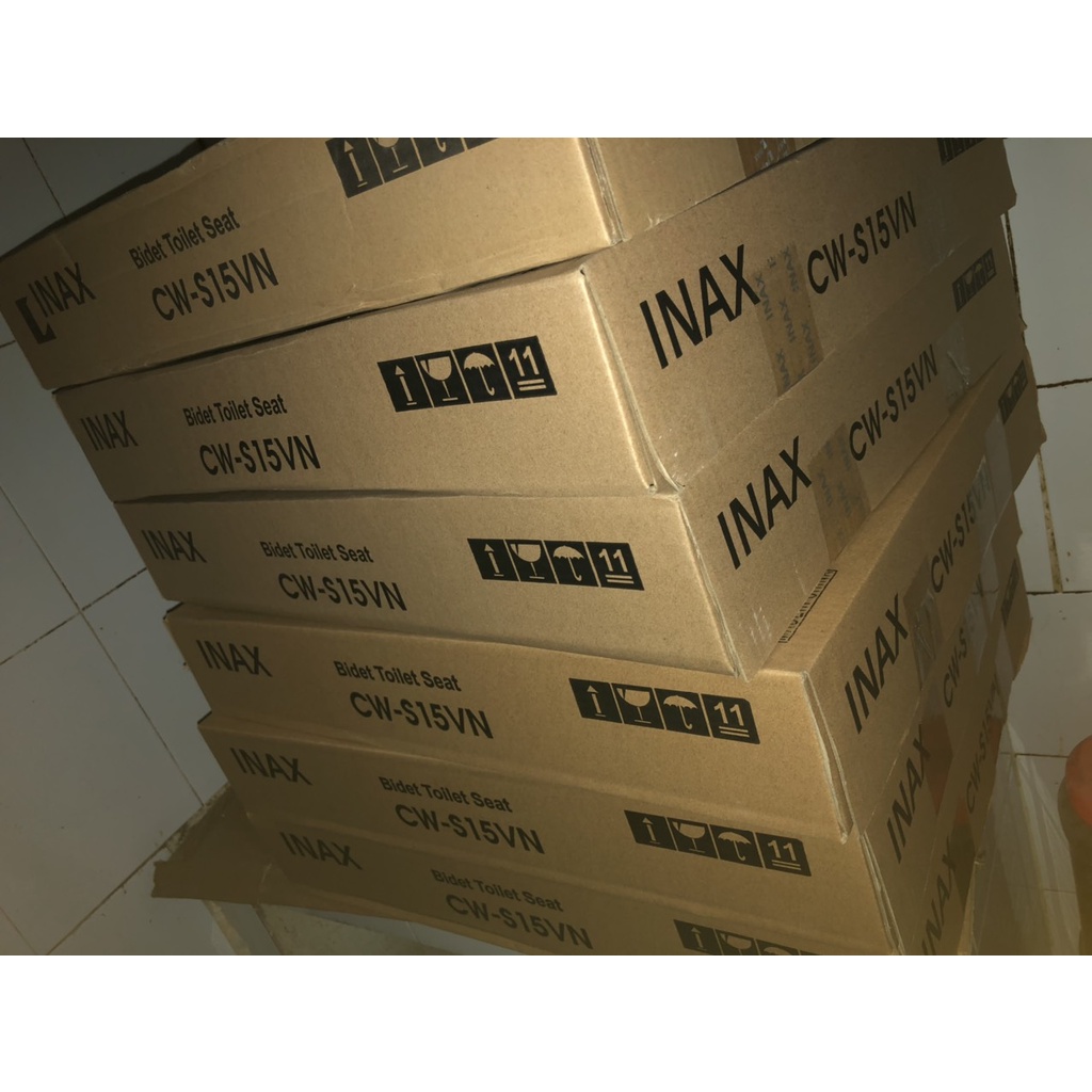 Nắp bồn cầu thông minh Inax CW-S15 ,Nắp rửa cơ có 2 vòi xịt , không dùng điện, bảo hành 2 năm