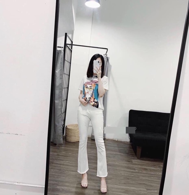 Quần loe tua gấu co dãn chất đẹp Quảng Châu | BigBuy360 - bigbuy360.vn