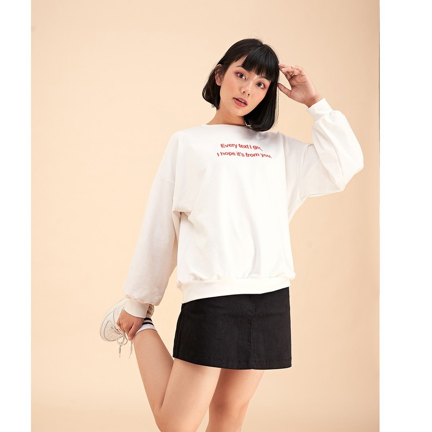 DOTTIE - Áo sweater in chữ nữ T0210