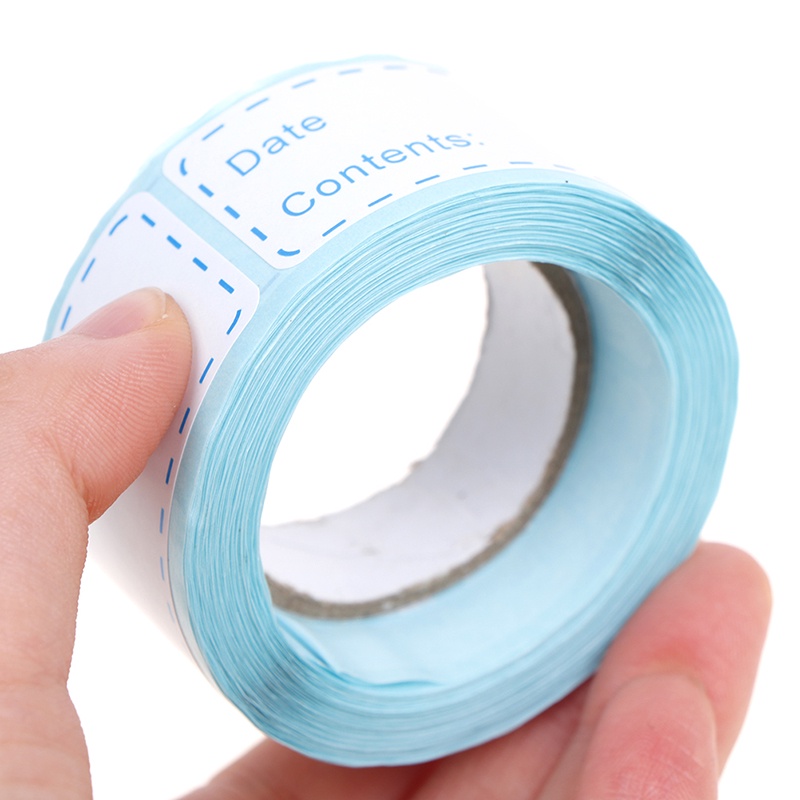 Cuộn nhãn dán ghi ngày và thông tin phân loại đồ ăn tiện dụng
