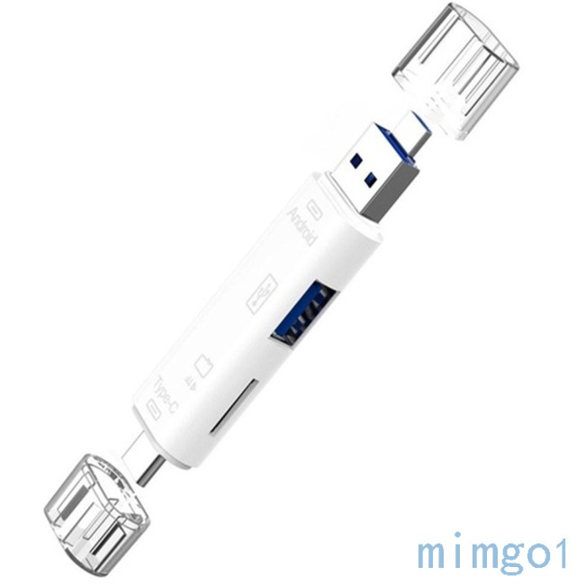 Mới Đầu Đọc Thẻ Nhớ Micro / Usb / Type-c / Tf Đa Năng 5 Trong 1