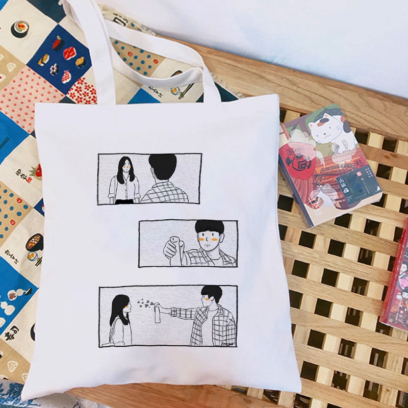 Túi Xách canvas k - Rama Thời Trang harajuku Mùa Hè Cho Học Sinh