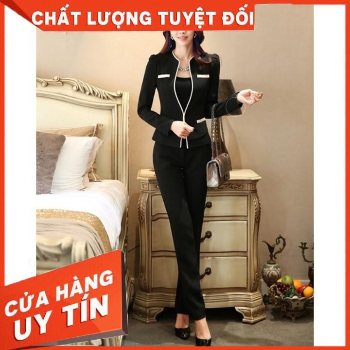🔥Bộ vest nữ cao cấp phong cách hàn quốc[Nhận may theo số đo]