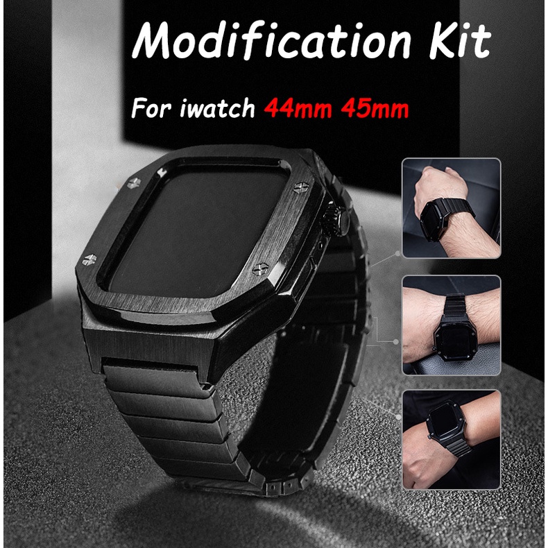 Dây Đeo Bằng Thép Không Gỉ Cho Đồng Hồ Thông Minh IWatch Series 7/6/5/4/SE 44mm 45mm