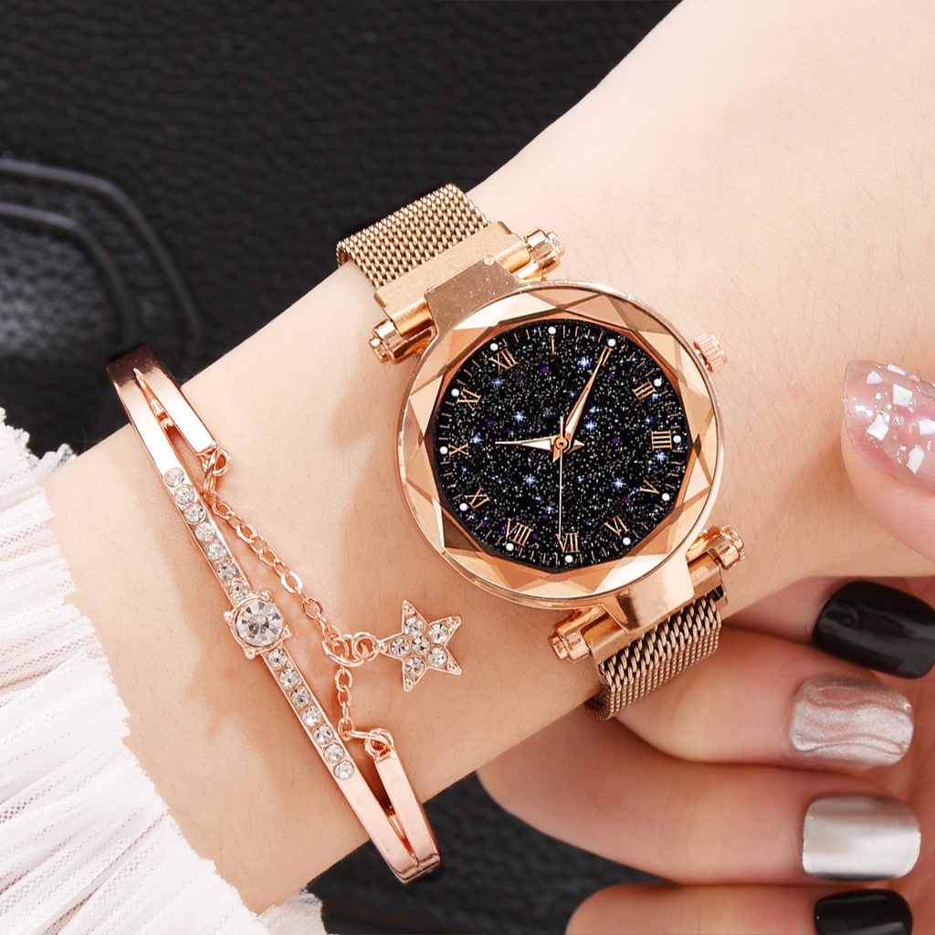 Đồng hồ analog máy quartz NIBOSI dây thép không gỉ chống thấm nước thời trang cho nữ
