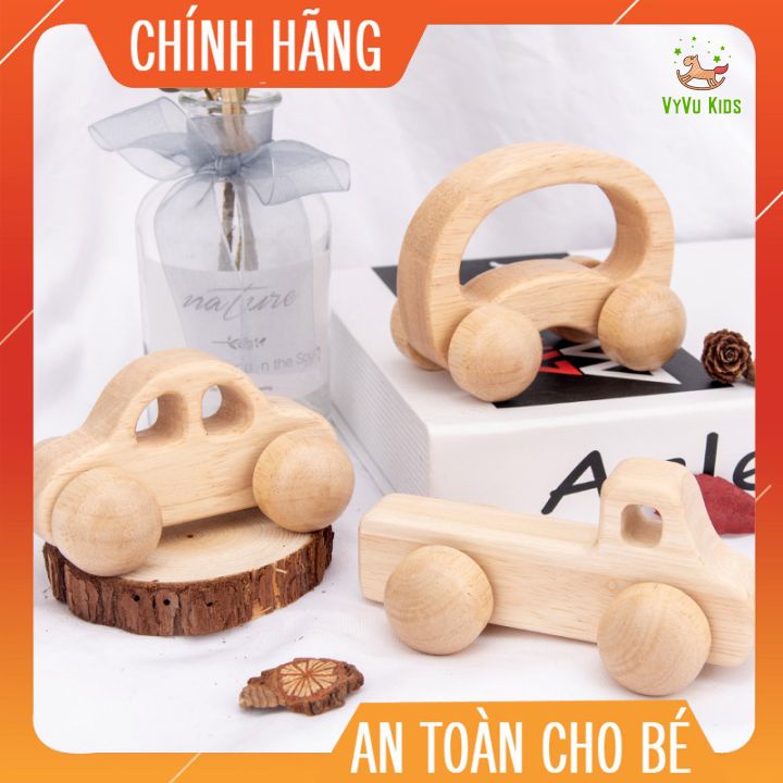 Mô hình xe bằng gỗ Montessori♥️ CHÍNH HÃNG♥️ ĐỒ CHƠI GIÁO DỤC♥️ giúp bé tăng khả năng vận động tinh