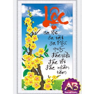 tranh đính đá chữ lộc .df378