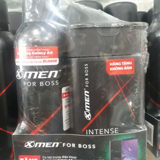 XỊT KHỬ MÙI X MEN FOR BOSS INTENSE 150g TẶNG DẦU GỘI 85g