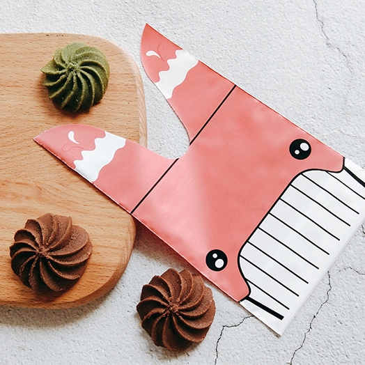 Set 50 Túi Đựng Bánh Kẹo Hình Bông Hoa Tai Dài Dễ Thương