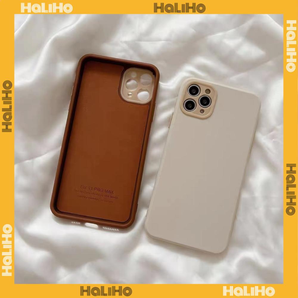 iPhone Case Silicone Soft Case Detachable Frame Button Protection Camera Built-in Plush Skin Feel Brown Compatible For iPhone 11 Pro Max 13 Pro Max 12 Pro Max 7Plus xr XS Max