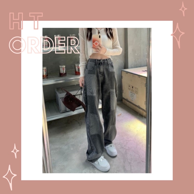 ORDER_ Quần Jeans Suông Nét Đứt Cực Chất Q01 | BigBuy360 - bigbuy360.vn