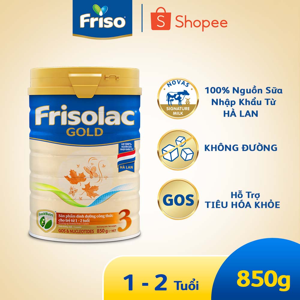 Sữa Bột Frisolac Gold 3 850g