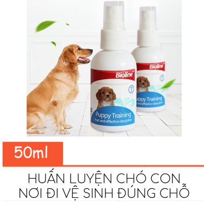 Bình xịt huấn luyện đi vệ sinh đúng nơi cho chó BIOLINE PUPPY TRAINING