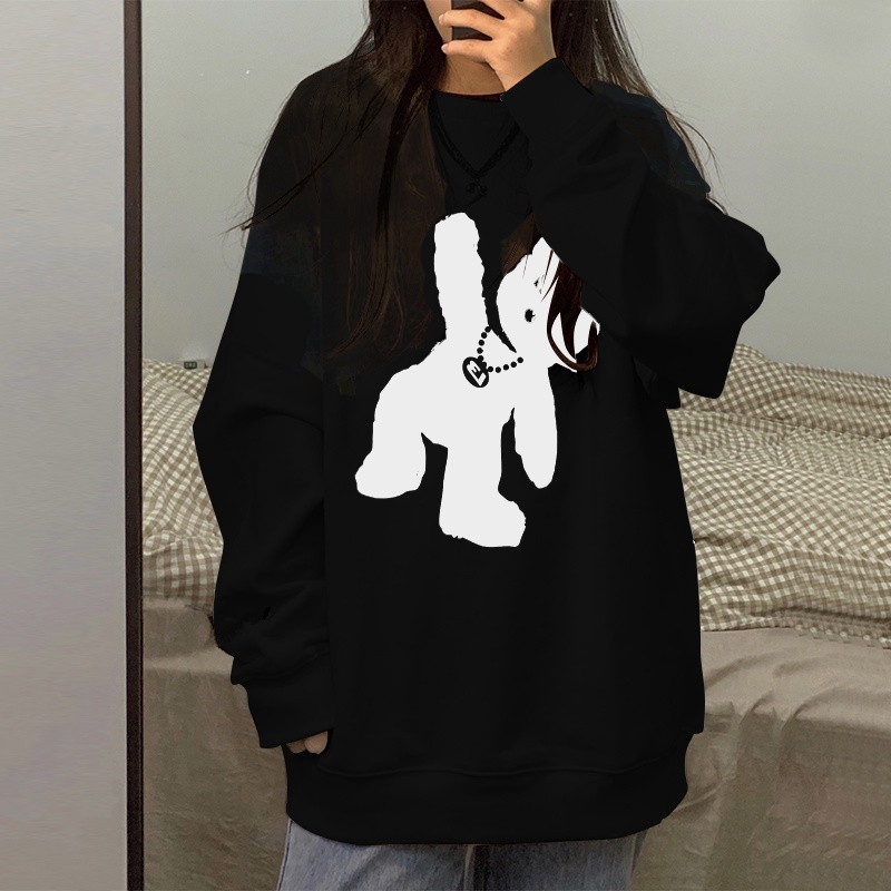 NRVP Áo Hoodie Thiết Kế Đơn Giản Thời Trang Hàn Quốc Cho Nữ