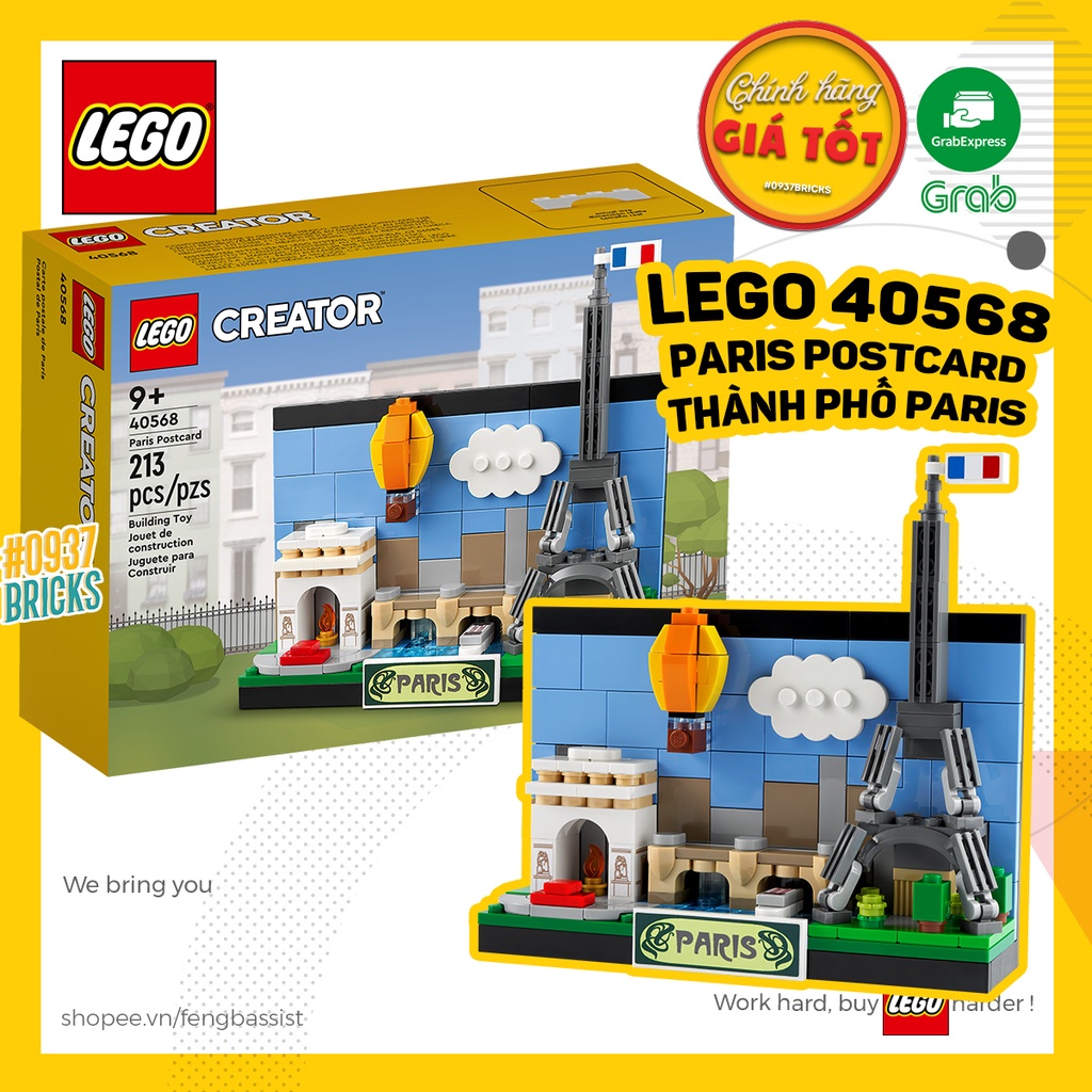 LEGO 40654 40519 40568 40569 BƯU THIẾP POSTCARD COLLECTION CÁC THÀNH PHỐ 0937bricks