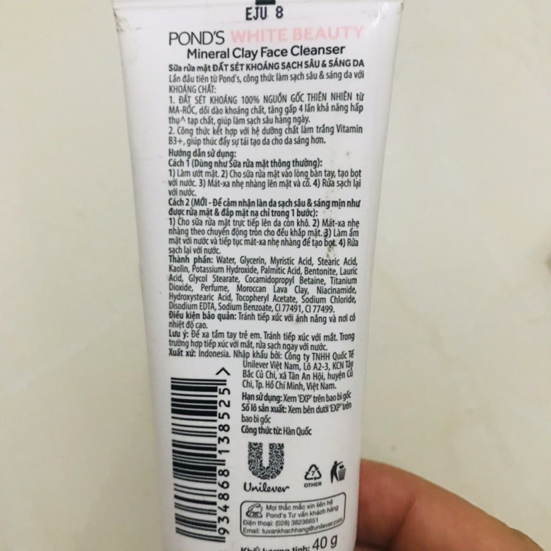 Sữa rửa mặt Pond’s 40g