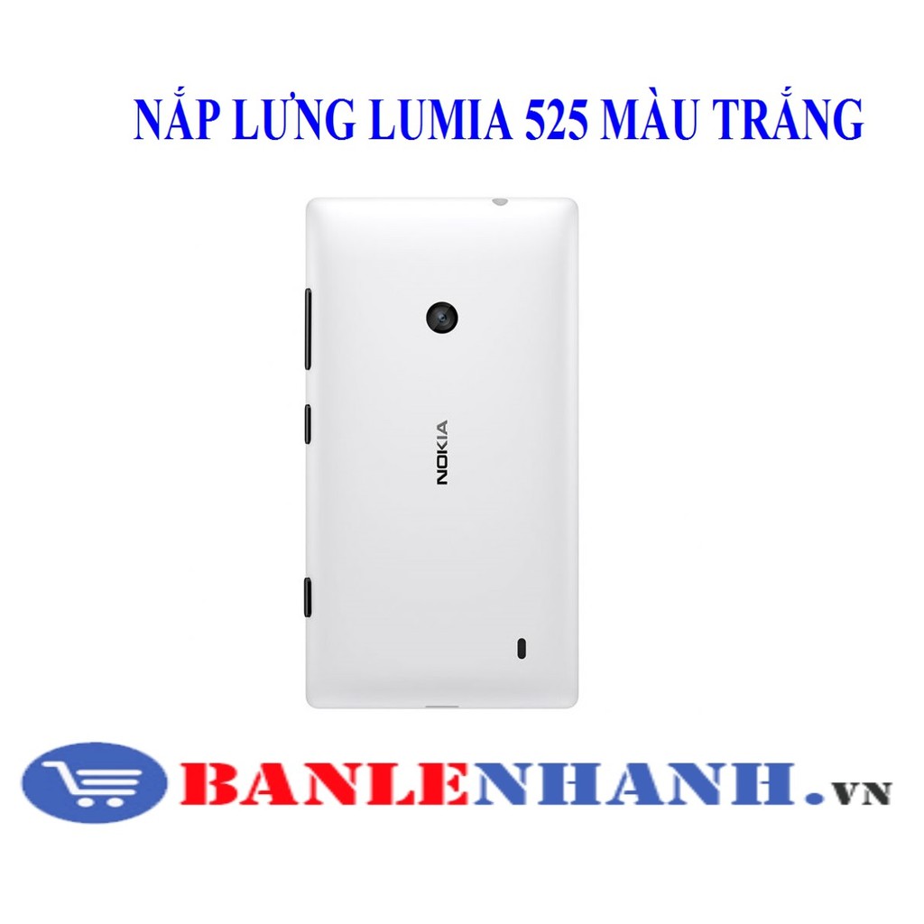 [HÀNG SIÊU CHẤT,GIÁ SẬP SÀN] NẮP LƯNG LUMIA 525 MÀU TRẮNG