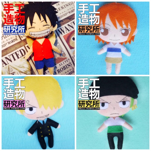 [ORDER] Kit làm búp bê vải nỉ dạ -One Piece