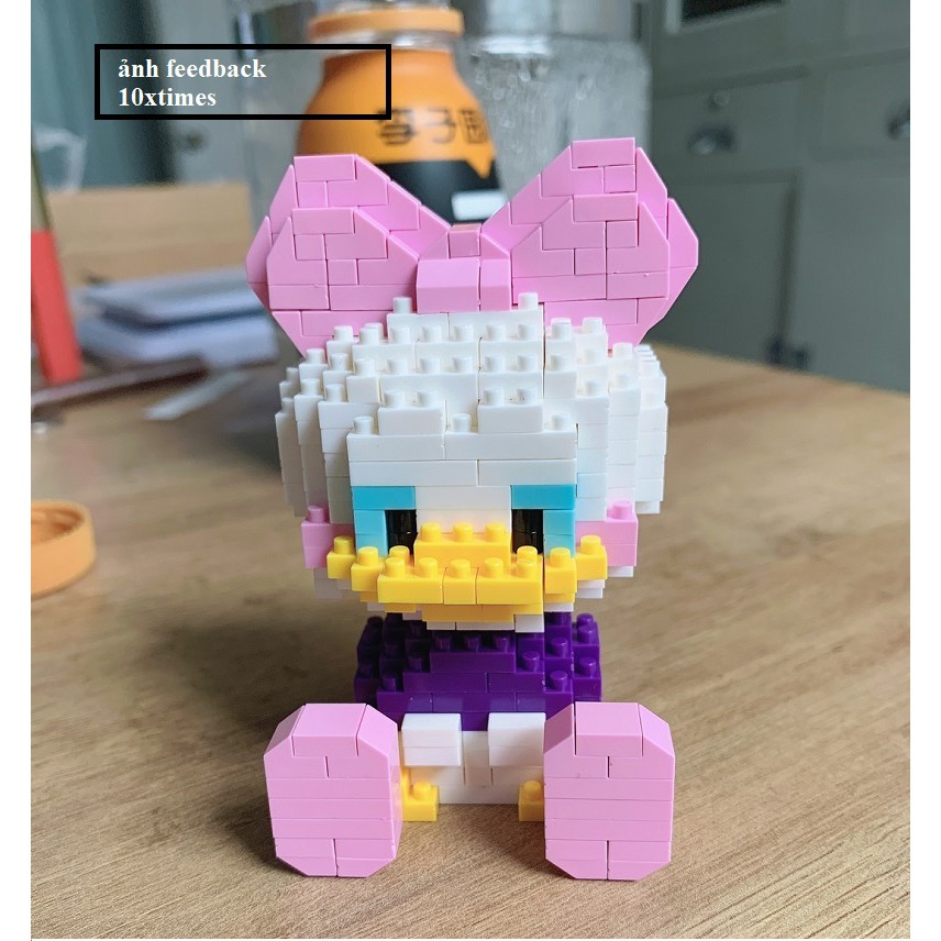 (size 10cm) Lego 3D lắp ráp mô hình nhân vật hoạt hình vịt donald disney dễ thương, quà tặng sinh nhật bạn trai gái