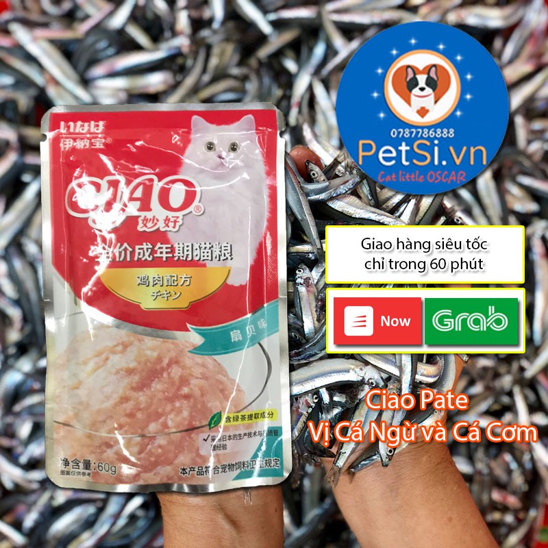 Pate CIAO Cho Mèo - CIAO 60G - Súp Thưởng Cho Mèo SX Trung Quốc