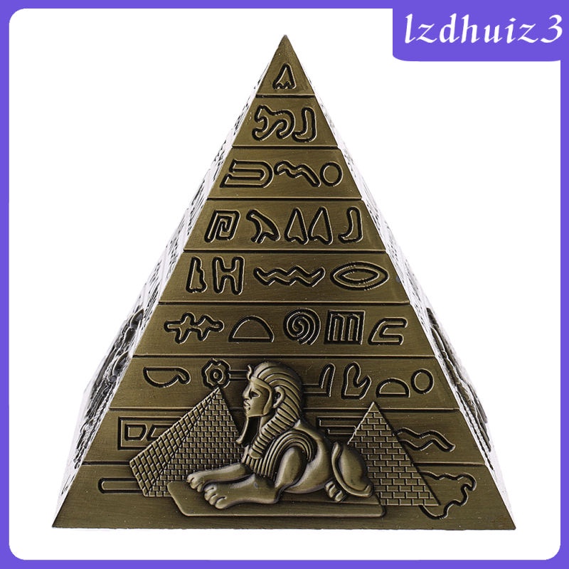 Mô hình kim tự tháp Ai Cập bằng kim loại dùng trang trí bàn làm việc