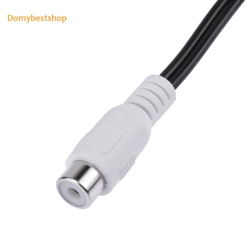 Dây Cáp Âm Thanh / Hình Ảnh 25cm 3rca Màu Đen Chuyển Đổi Đầu Cắm Sang Ổ Cắm 6rca