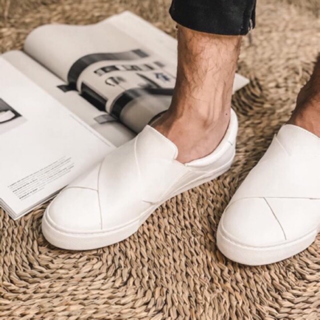 Giày slipon trắng MIDAZ (Nam) - MD00320 | BigBuy360 - bigbuy360.vn