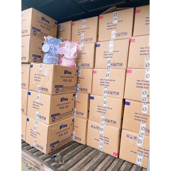 Nước giặt xả Blue 2in1 cực thơm - Lưu hương lâu