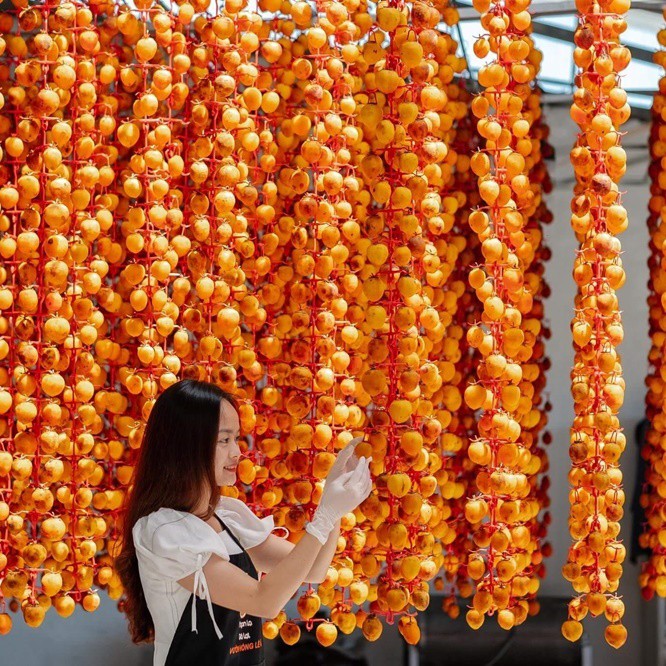 Hồng treo gió đà lạt 300gr, trái cây sấy đặc sản đà lạt