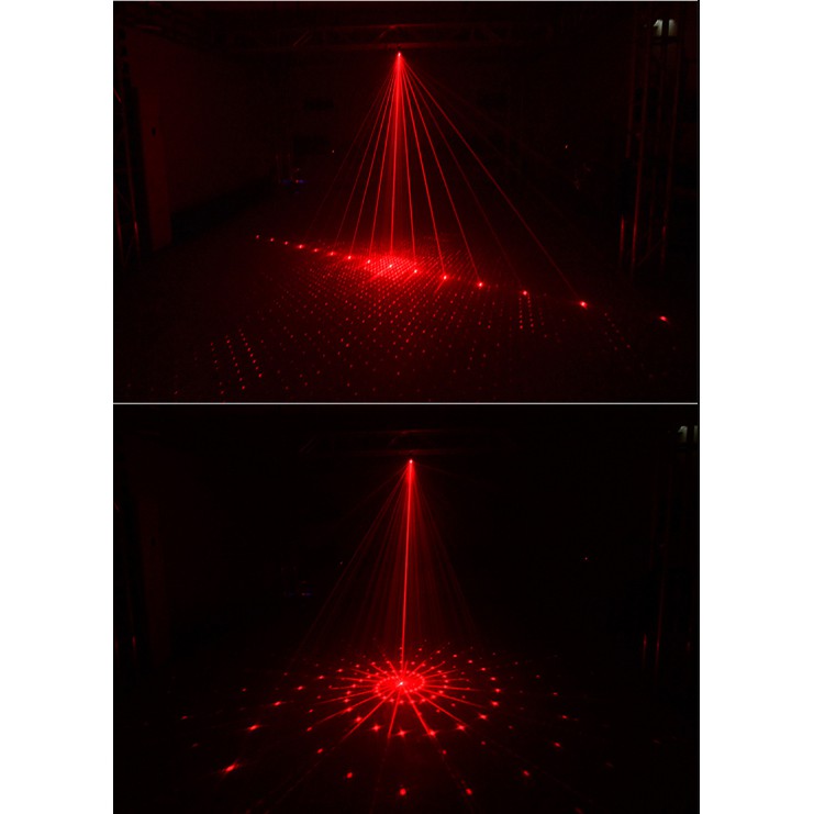 Đèn Laser CẢM BIẾN NHẠC thông minh thay đổi hiệu ứng theo nhạc, Hiệu ứng cực bay, Mua đèn tặng kính LED