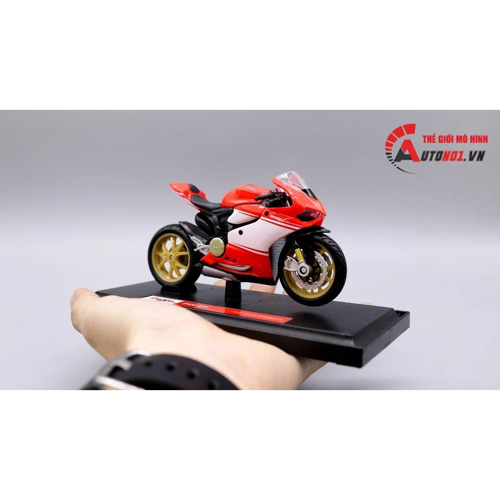 Mô hình xe mô tô Ducati 1199 Superleggera 2014 1:18 Maisto 1017