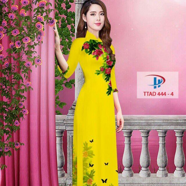 Vải áo dài hoa