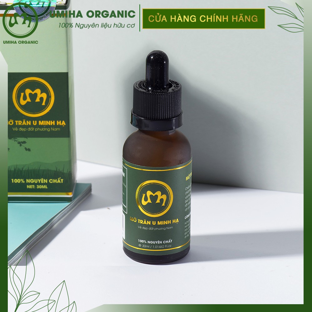 Mỡ trăn dưỡng ẩm da mặt, tay, chân, body U Minh Hạ 10ml cho da khô, mụn, dầu nguyên chất UMIHA ORGANIC