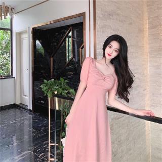 Đầm Dài Tay Phồng Phong Cách Cổ Điển Thanh Lịch Dành Cho Nữ