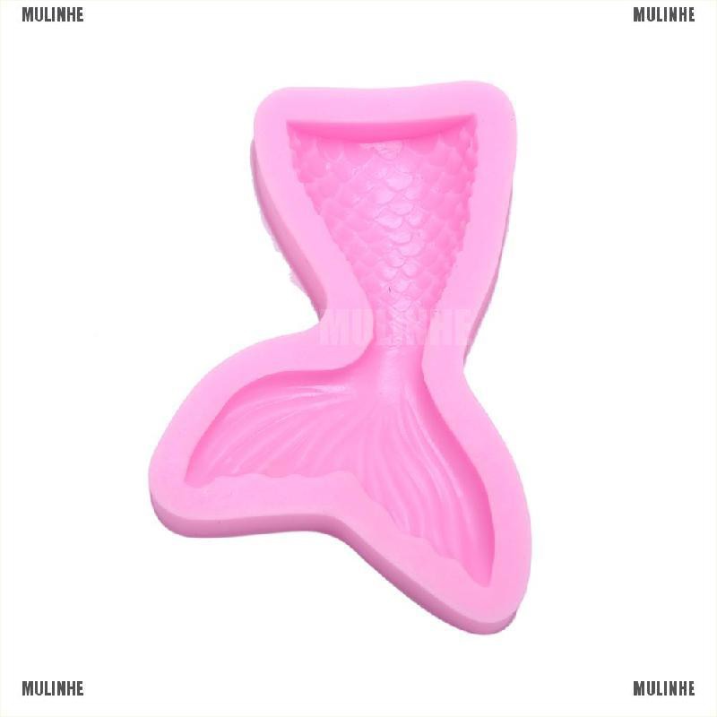 Khuôn Silicone Làm Bánh Hình Đuôi Nàng Tiên Cá DIY