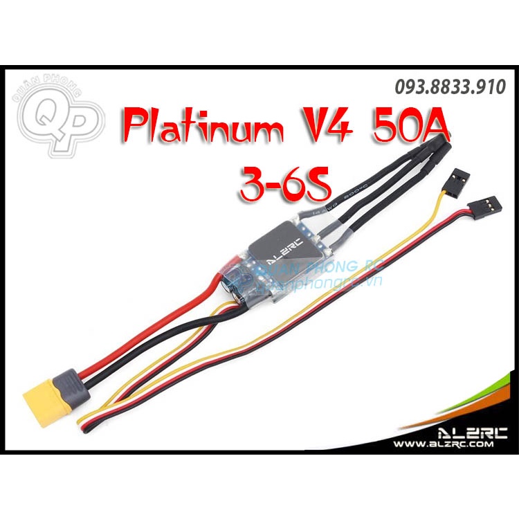 Điều tốc  ALZRC - Platinum V4 50A Brushless ESC