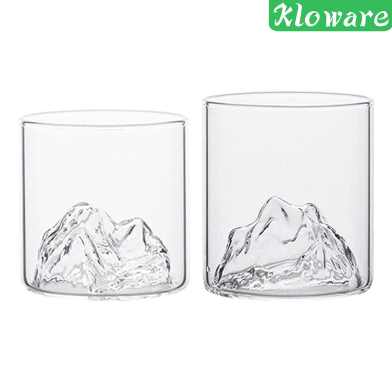 Cốc Thủy Tinh Uống Bia / Trà / Cà Phê Phong Cách Núi Độc Đáo