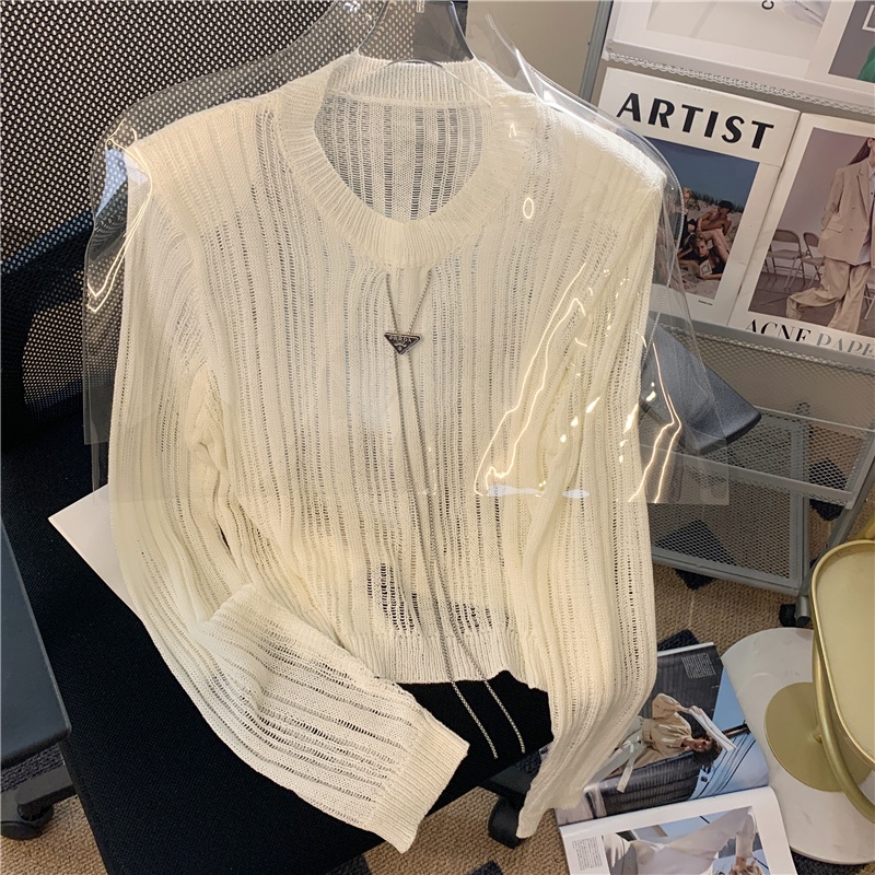 NRVP Áo Sweater Dài Tay Phong Cách Hàn Quốc Sành Điệu Dành Cho Nữ