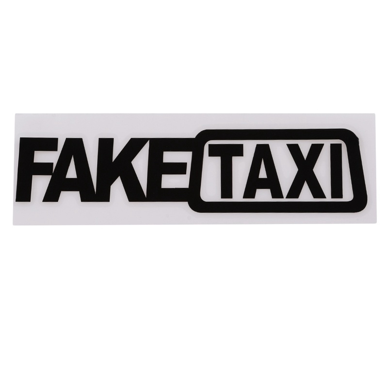 Sticker Hình Chữ Fake Taxi Làm Từ Vinyl Decal Cho Xe Ô Tô