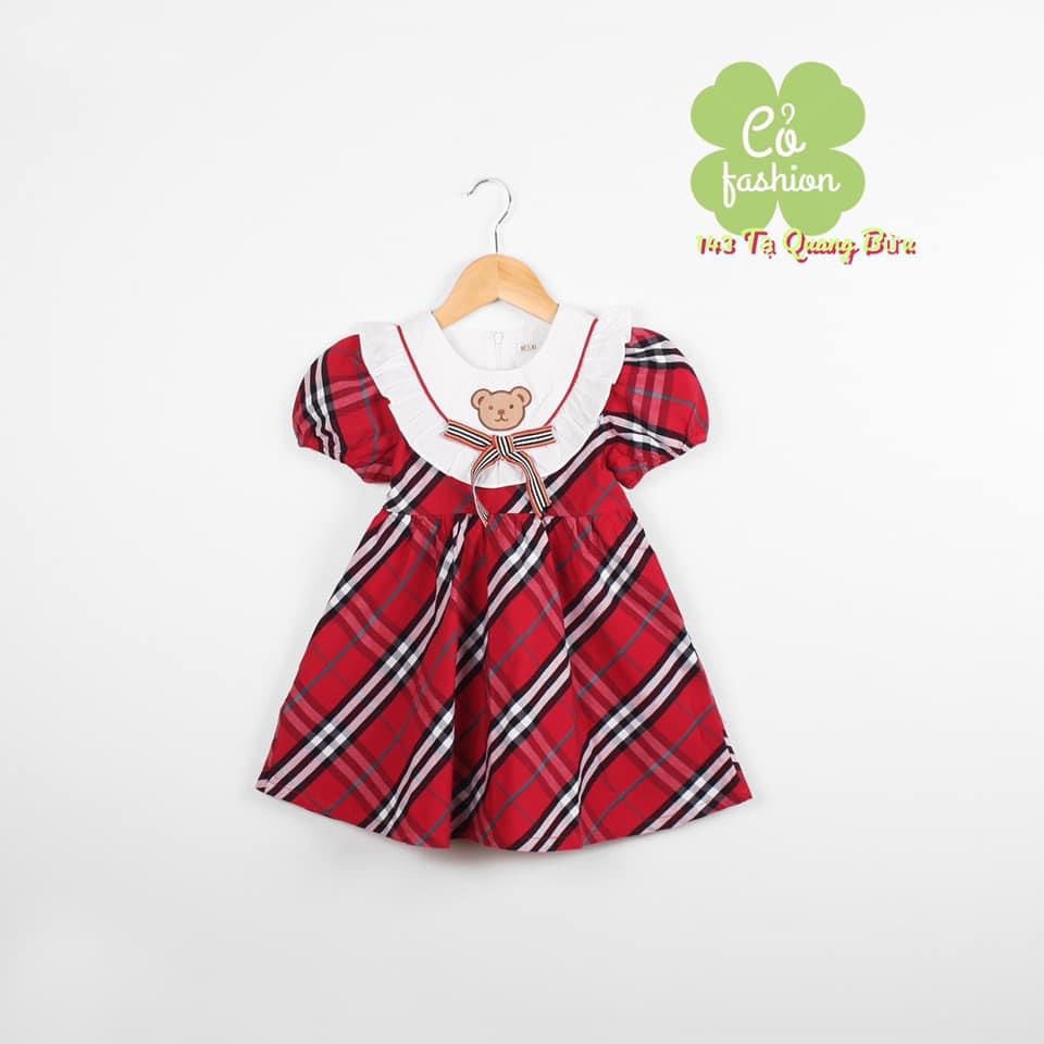 ĐẦM BURBERRY BÈO NGỰC GẤU NƠ