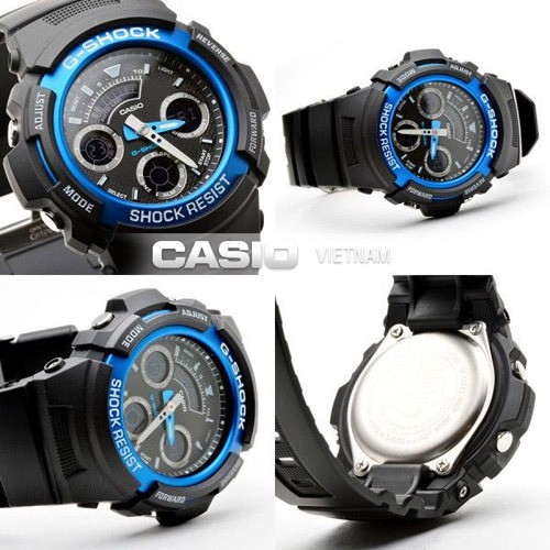 Đồng hồ nam dây nhựa G-SHOCK Casio chính hãng Anh Khuê AW-591-2ADR