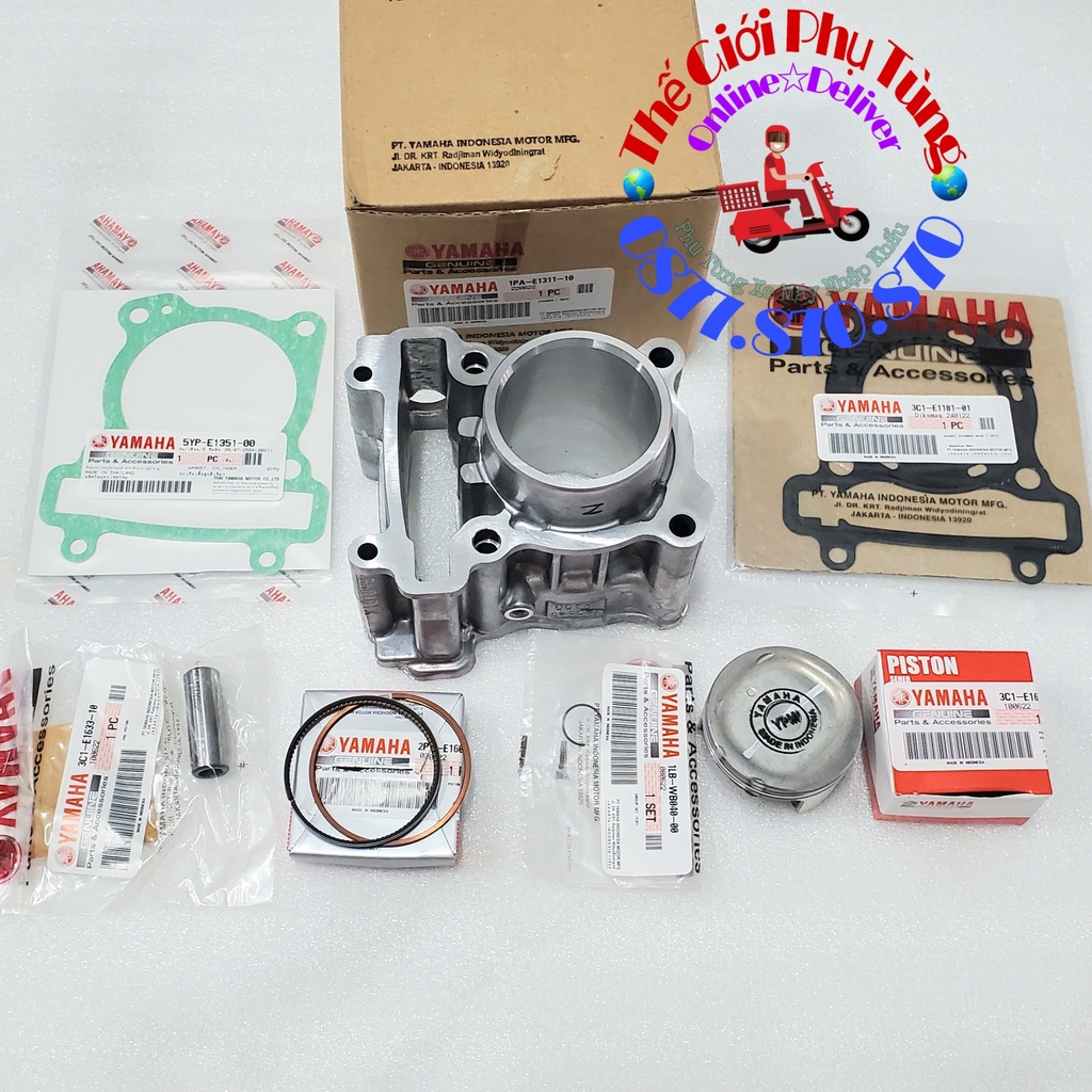 Lòng - Nòng Vixion, FZ 150 gắn Exciter 150 Zin Yamaha Indonesia