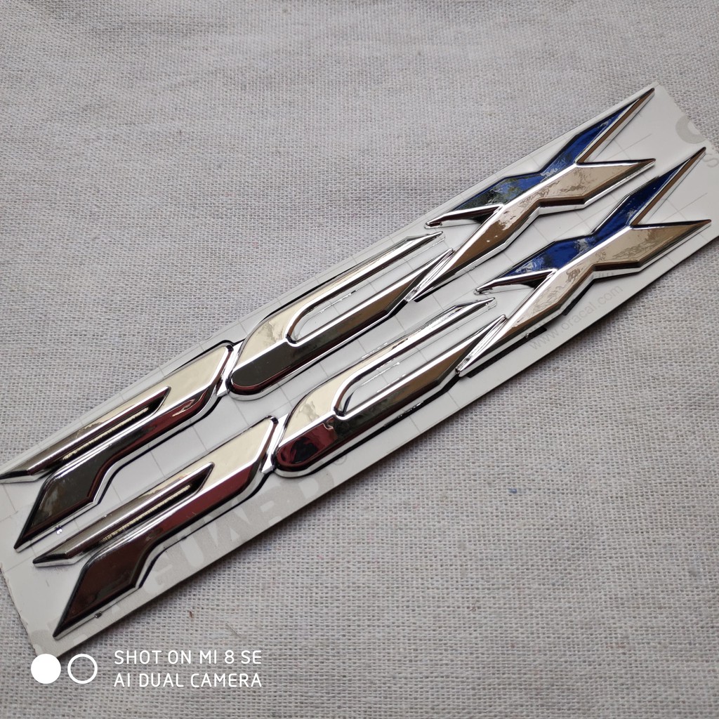 [GIÁ GỐC] TEM CHỮ PCX DÁN XE XI BÓNG SIÊU ĐẸP (MÀU BẠC)