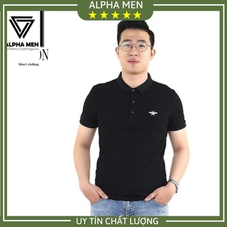 Áo thun nam có cổ, Áo Polo nam hàng hiệu cao cấp 100% cotton co giãn 4 chiều chất mát A2000